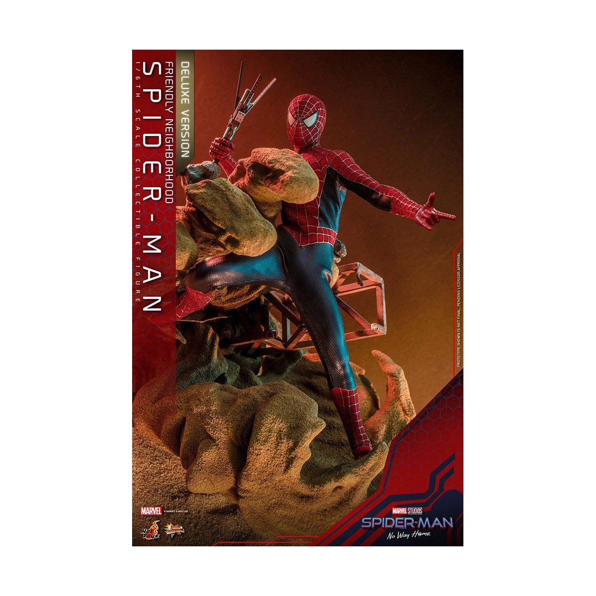 Hot Toys - Spider-Man del vicinato (versione Deluxe) - Marvel's Spider-Man: No Way Home Movie Masterpiece 1/6