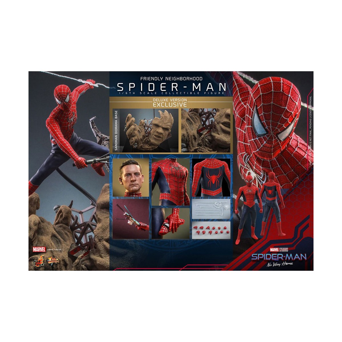 Hot Toys - Spider-Man del vicinato (versione Deluxe) - Marvel's Spider-Man: No Way Home Movie Masterpiece 1/6