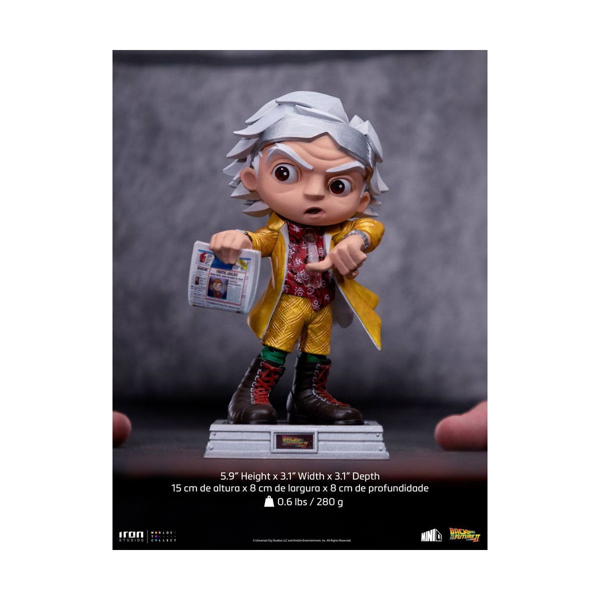 Iron Studios - Doc Brown Ritorno al futuro 2 - Mini Co.