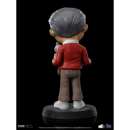 Iron Studios - Figura d'azione di Stan Lee con gatto brontolone - Mini Co.