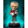 Iron Studios - Figura d'azione di Stan Lee con gatto brontolone - Mini Co.