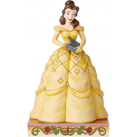 Enesco - La Bella con in mano un libro - La Bella e la Bestia - Tradizione Disney di Jim Shore