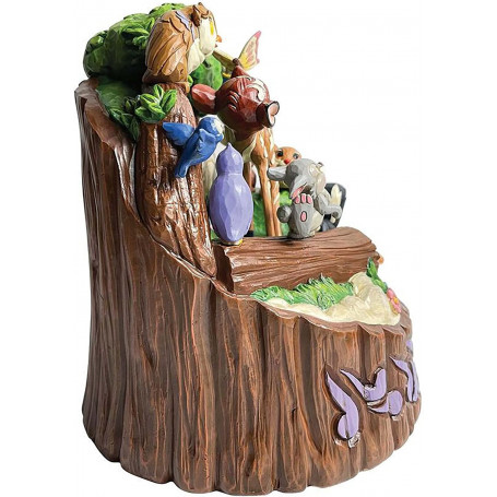 Enesco - Bambi scolpito a cuore - 80° Anniversario - Tradizione Disney di Jim Shore