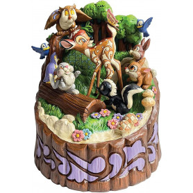 Enesco - Bambi scolpito a cuore - 80° Anniversario - Tradizione Disney di Jim Shore