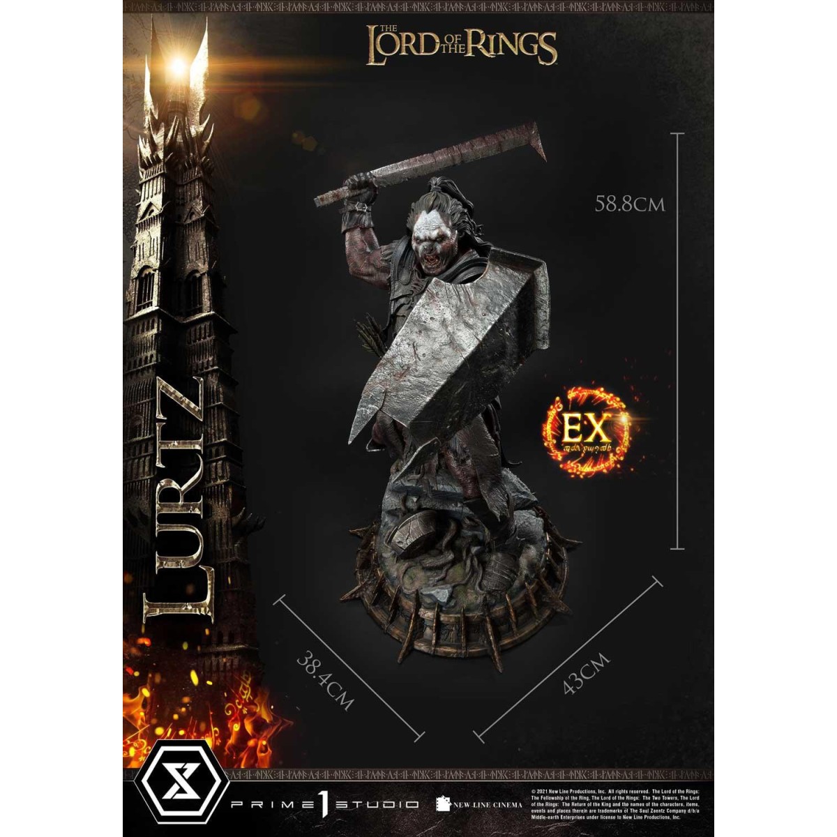 Prime 1 Studio - Lurtz Ex versione 1/4 - LOTR - Il Signore degli Anelli