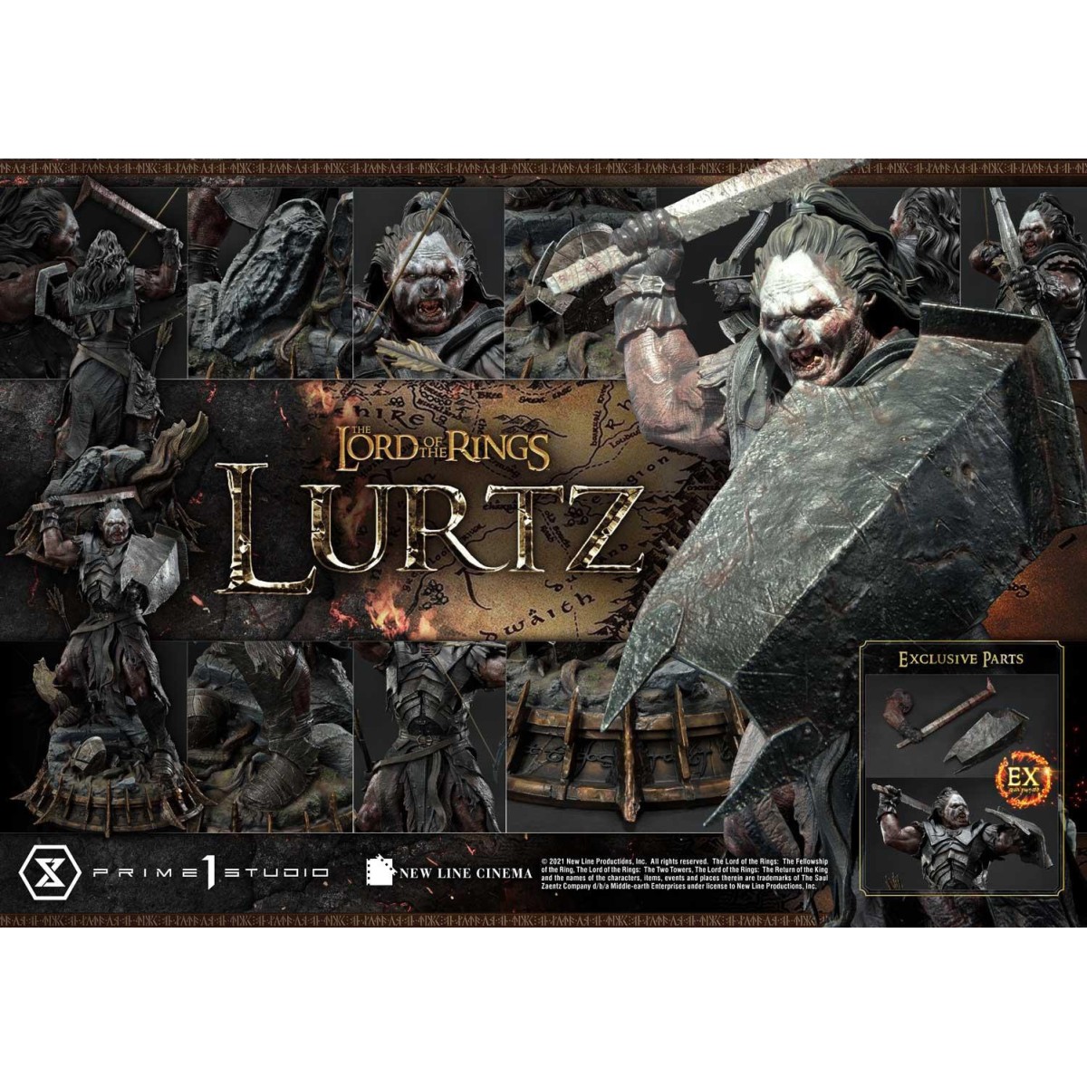 Prime 1 Studio - Lurtz Ex versione 1/4 - LOTR - Il Signore degli Anelli