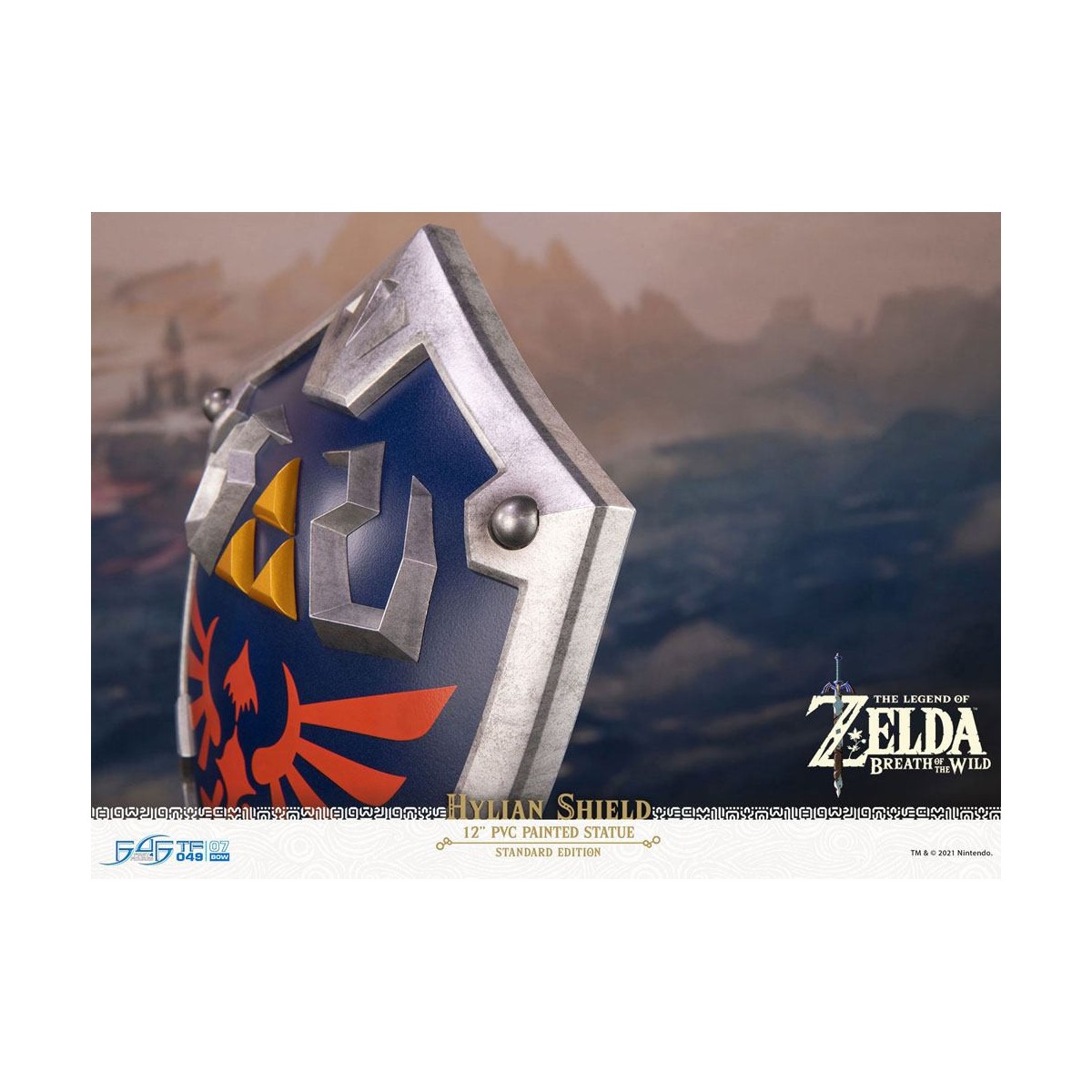 First 4 Figures - Zelda - Scudo di Hylian Edizione Standard - Statua in PVC di Breath of the Wild