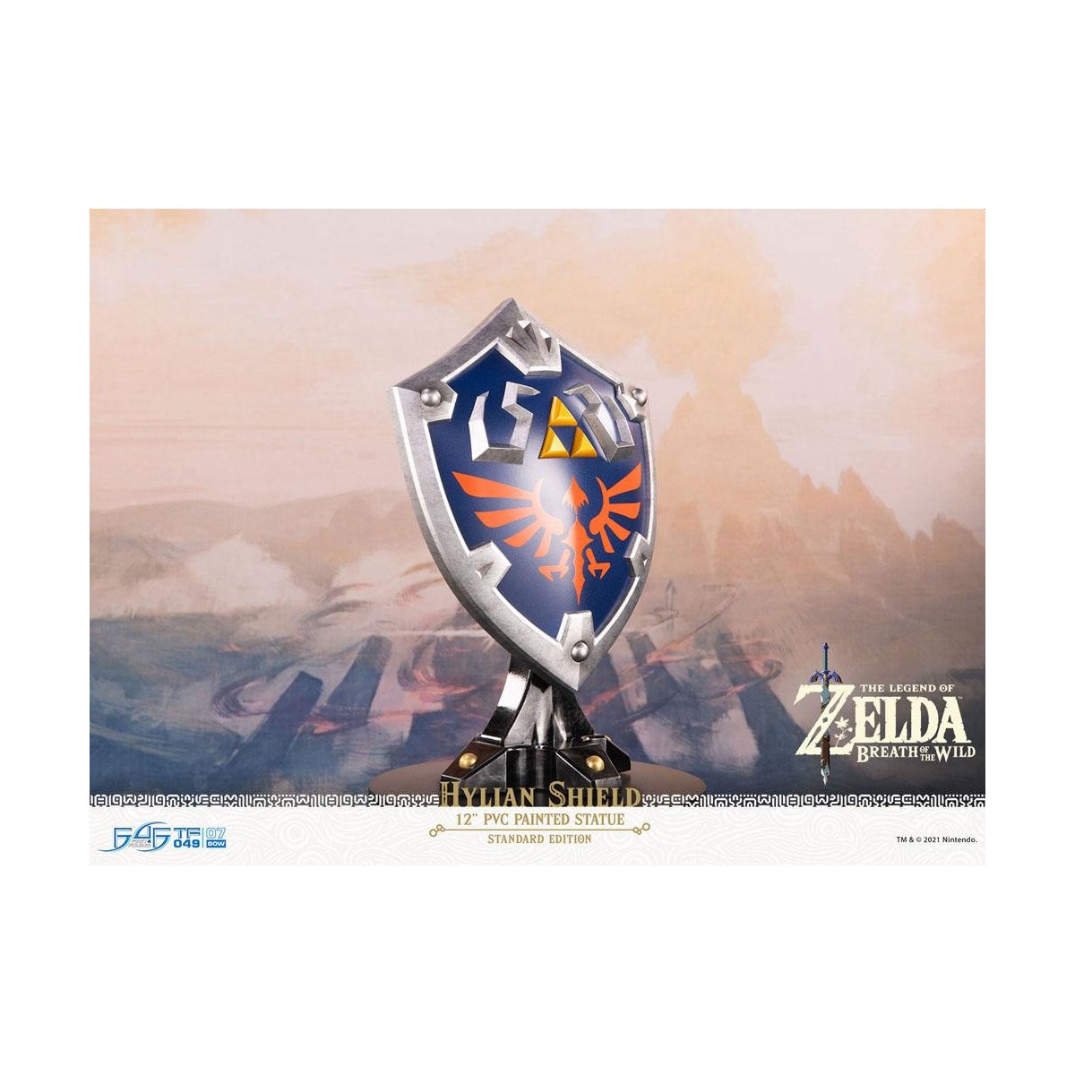 First 4 Figures - Zelda - Scudo di Hylian Edizione Standard - Statua in PVC di Breath of the Wild