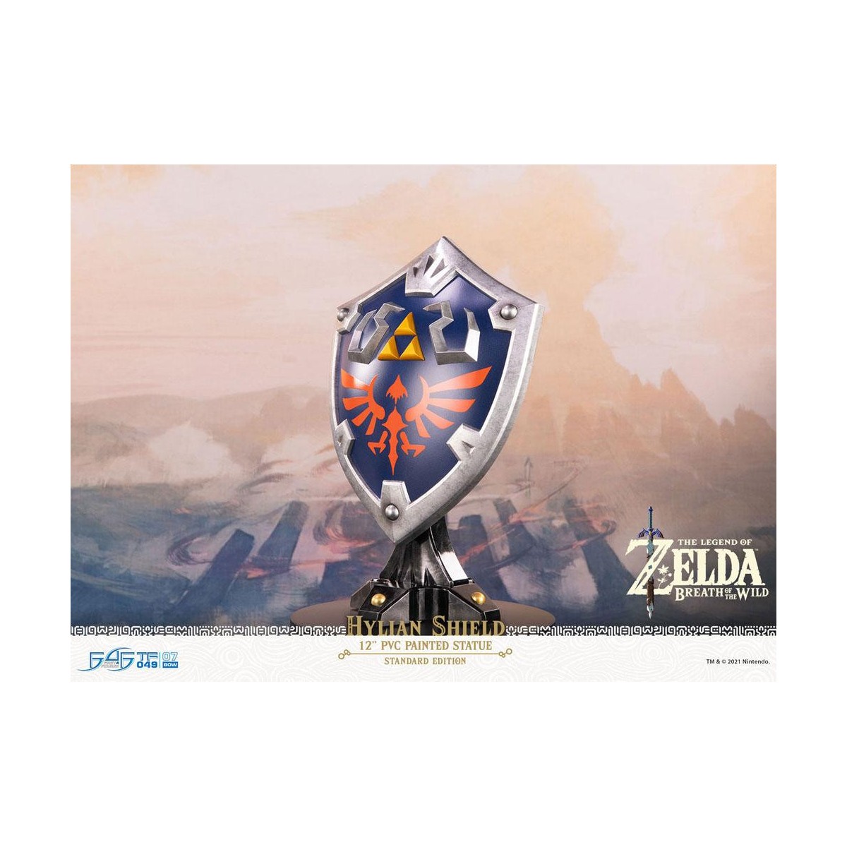 First 4 Figures - Zelda - Scudo di Hylian Edizione Standard - Statua in PVC di Breath of the Wild