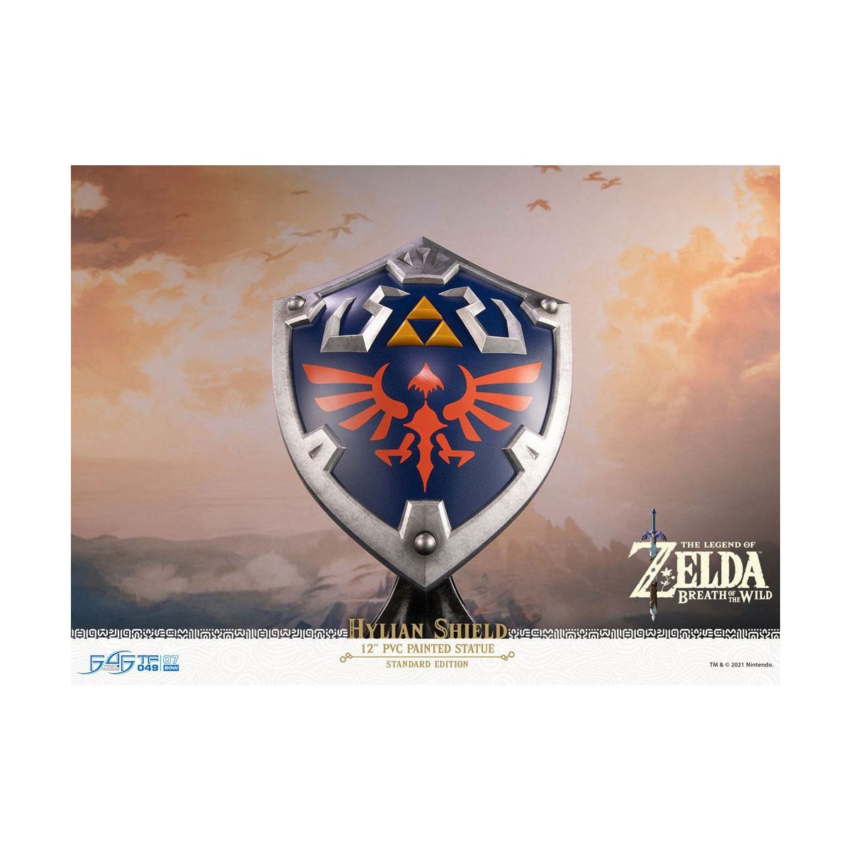 First 4 Figures - Zelda - Scudo di Hylian Edizione Standard - Statua in PVC di Breath of the Wild