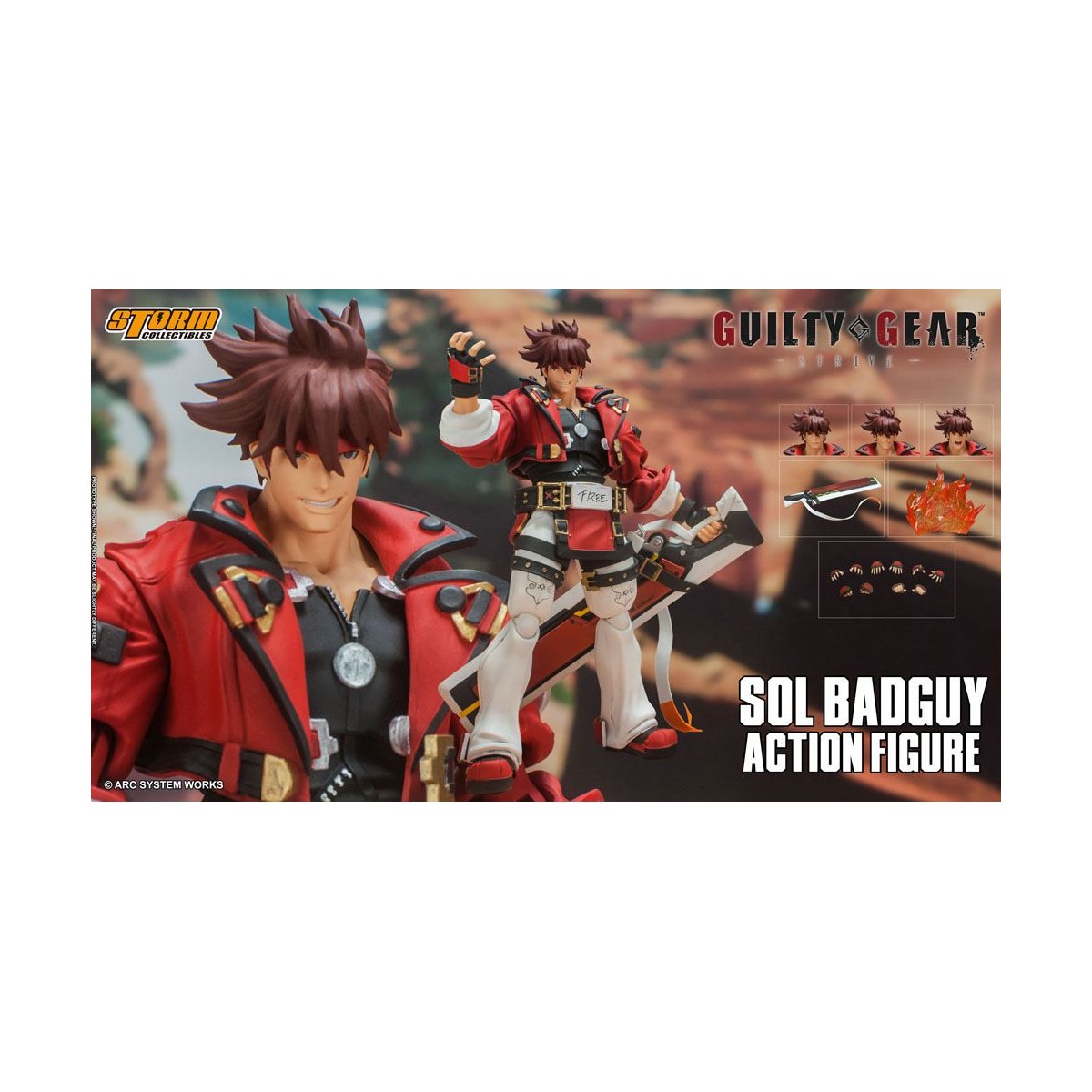 Storm Collectibles - Sol Badguy - Guilty Gear 1/12