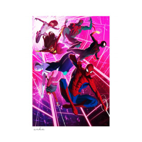 Stampa Marvel - Stampa d'arte Eroi dello Spider-Verse - 46 x 61 cm - Senza cornice