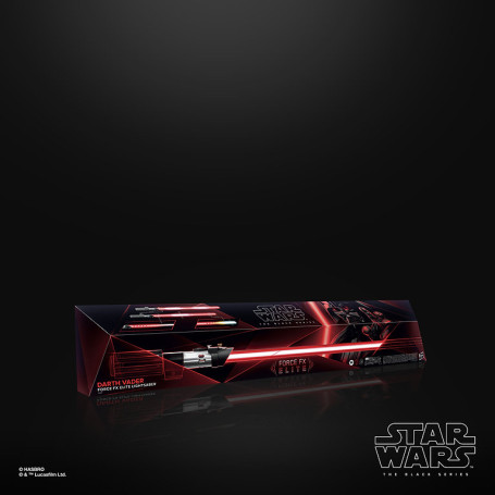 Hasbro - Spada laser Darth Vader Force Fx - Serie nera Replica Elite