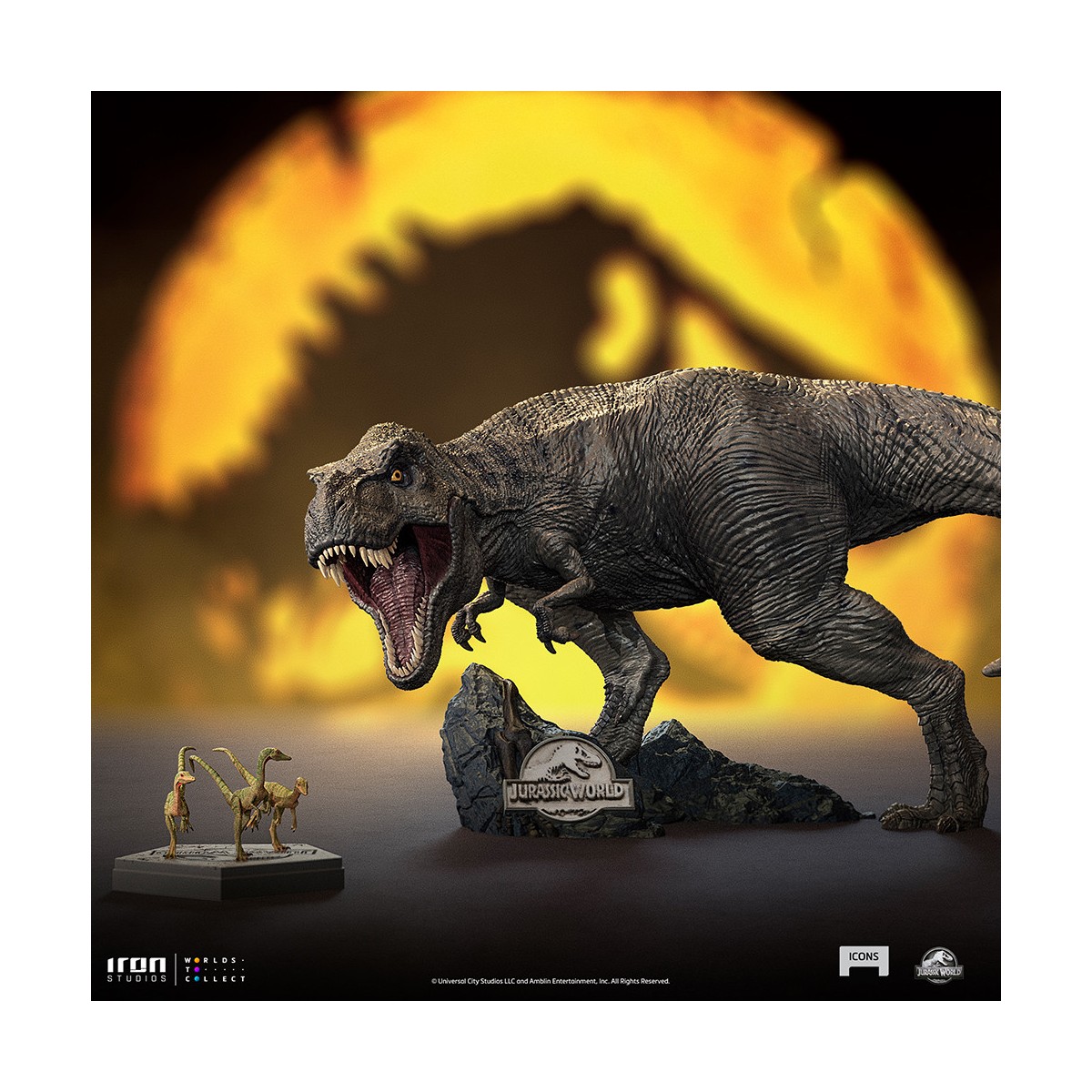 Iron Studios - Compsognathus - Icone di Jurassic World