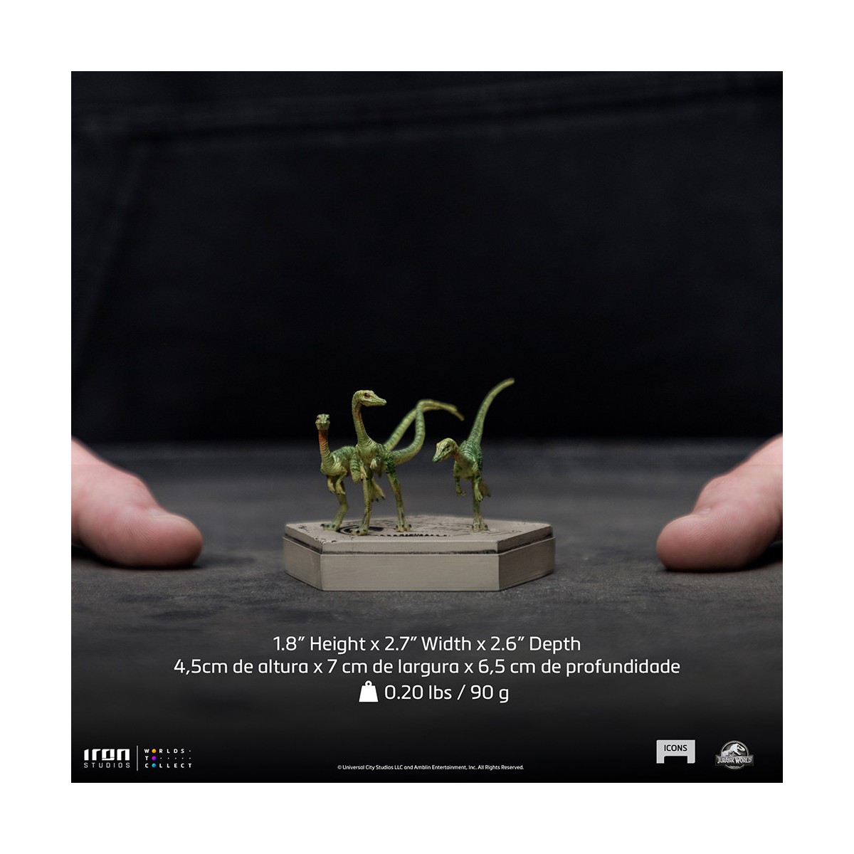 Iron Studios - Compsognathus - Icone di Jurassic World