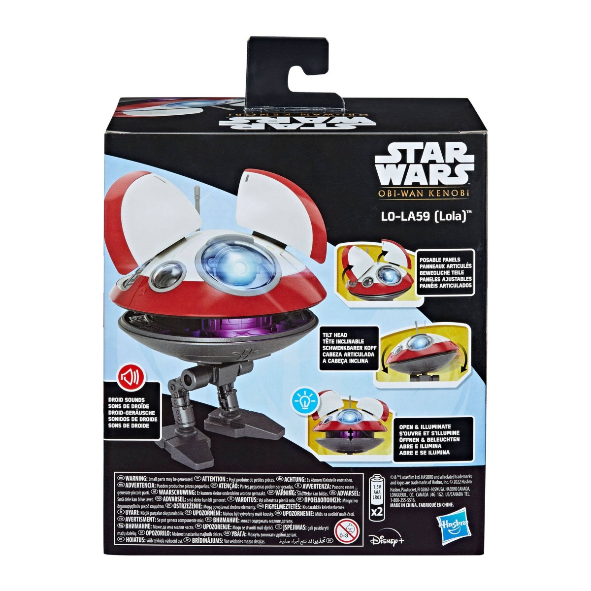 Hasbro Star Wars LO-LA59 (Lola) figura elettronica di Obi-Wan Kenobi da 13 cm