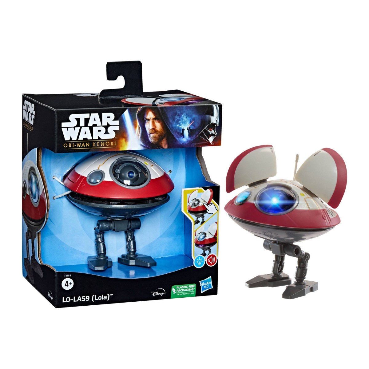 Hasbro Star Wars LO-LA59 (Lola) figura elettronica di Obi-Wan Kenobi da 13 cm