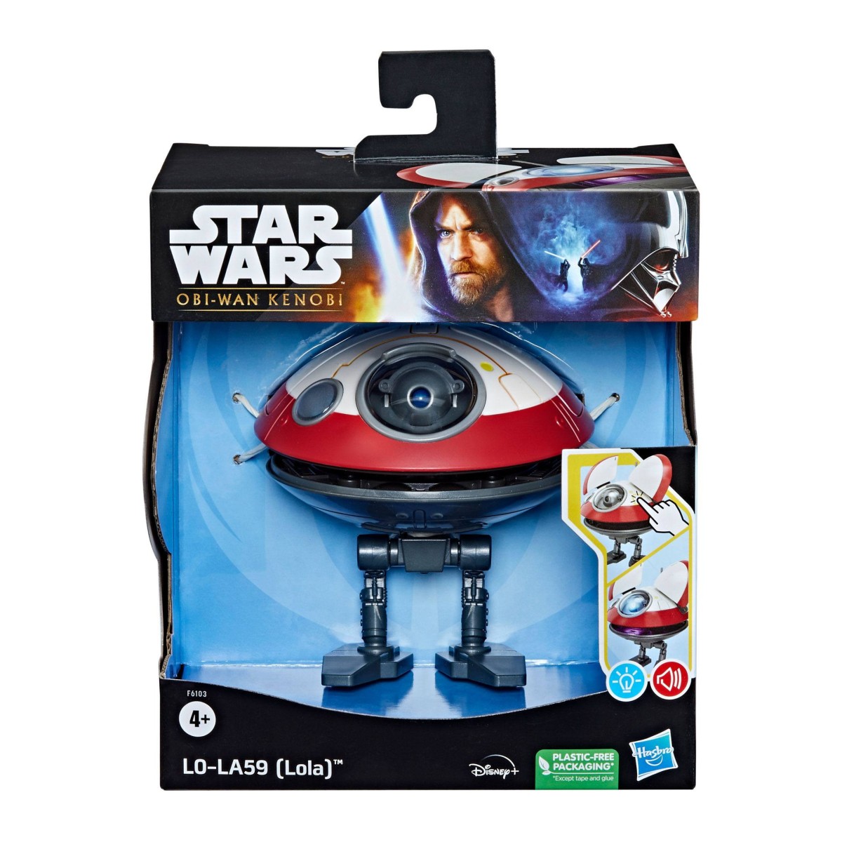 Hasbro Star Wars LO-LA59 (Lola) figura elettronica di Obi-Wan Kenobi da 13 cm