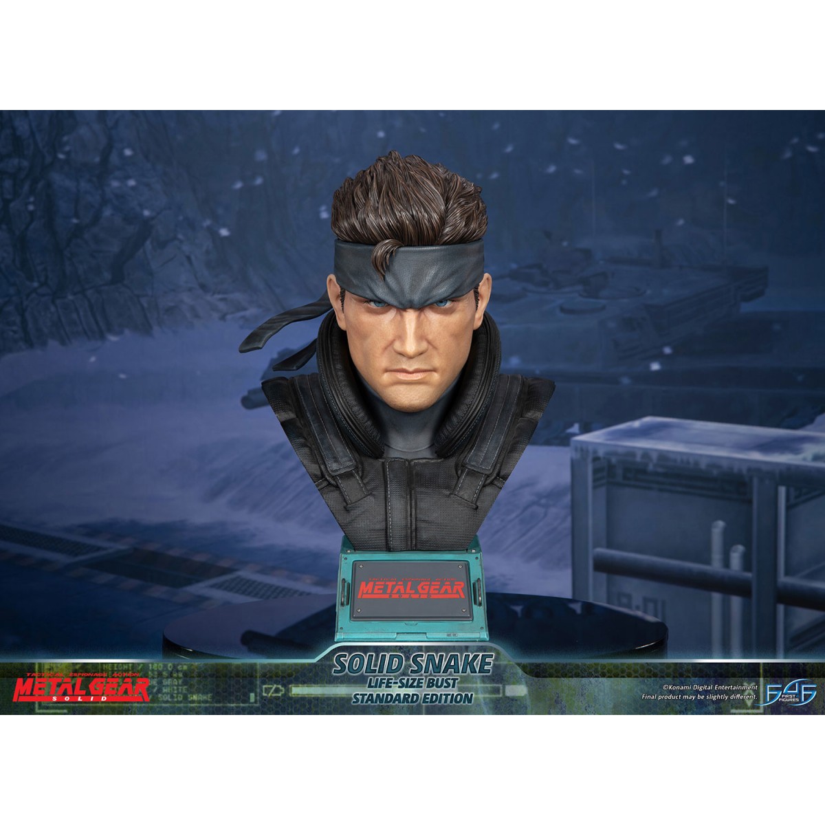 Metal Gear Solid - Busto a grandezza naturale di Solid Snake - Prime 4 figure
