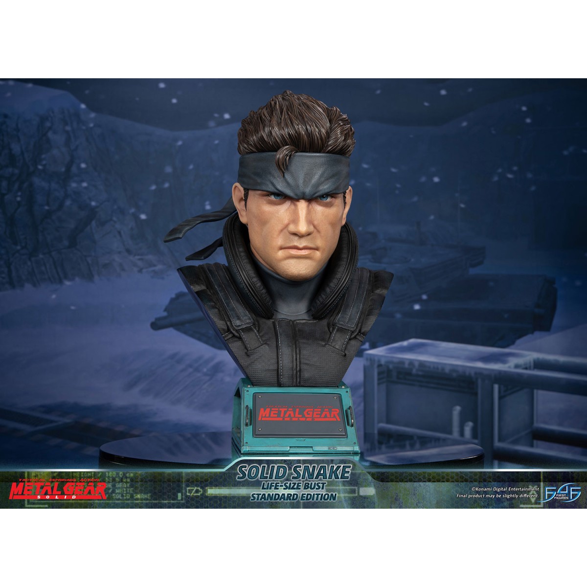Metal Gear Solid - Busto a grandezza naturale di Solid Snake - Prime 4 figure