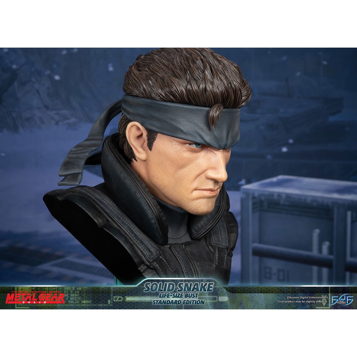 Metal Gear Solid - Busto a grandezza naturale di Solid Snake - Prime 4 figure