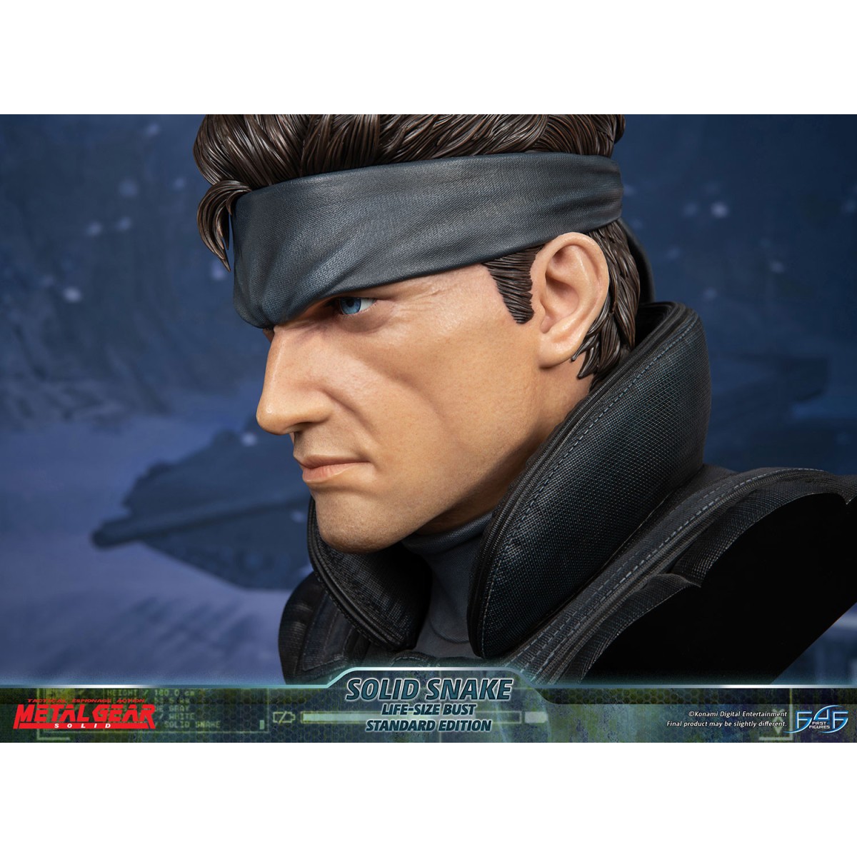 Metal Gear Solid - Busto a grandezza naturale di Solid Snake - Prime 4 figure