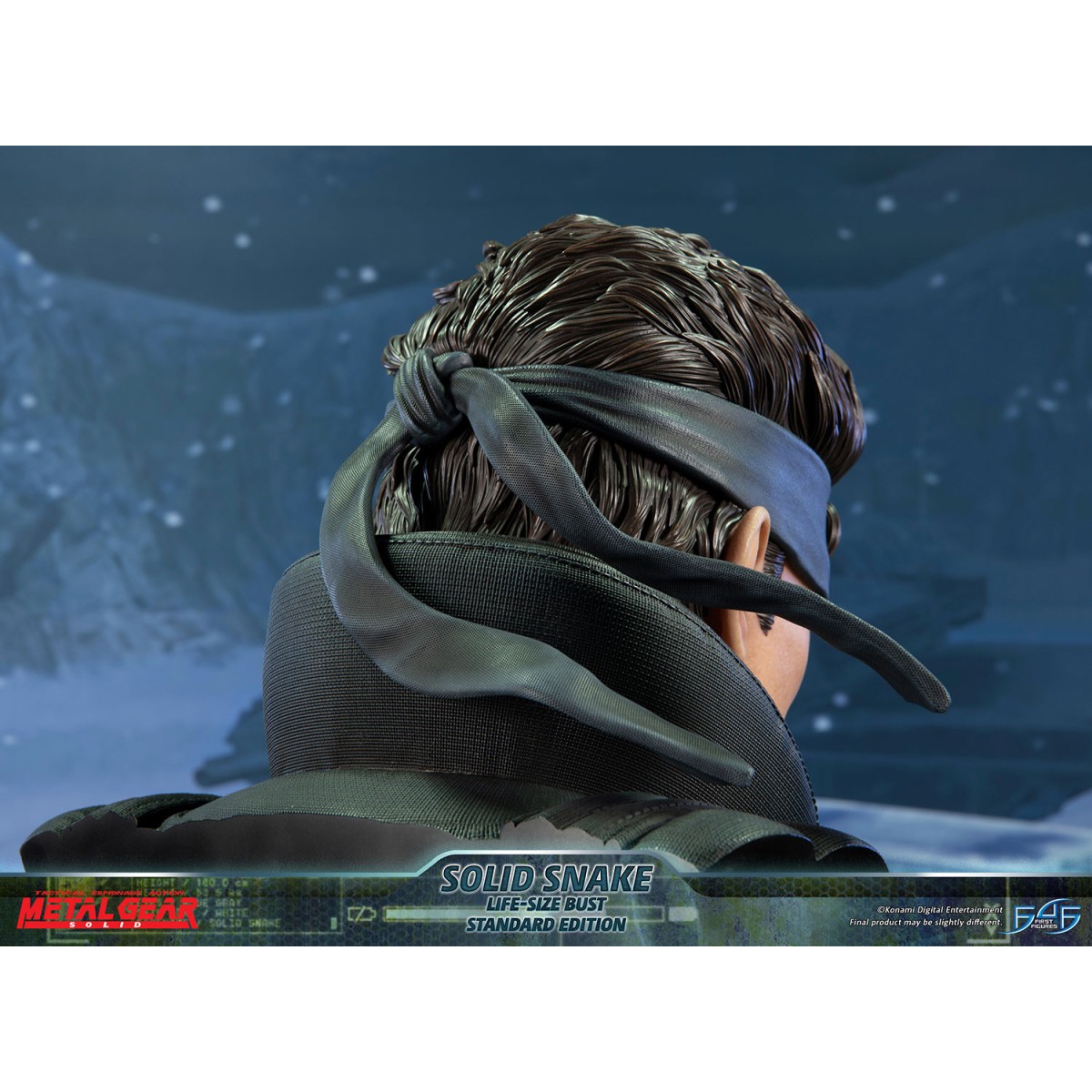 Metal Gear Solid - Busto a grandezza naturale di Solid Snake - Prime 4 figure