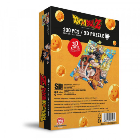 SD Toys - Puzzle Dragon Ball Z - Goku Saiyan - 100 pezzi