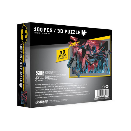 SD Toys - Puzzle DC COMICS effetto 3D - Batman Urban Legend - 100 pezzi
