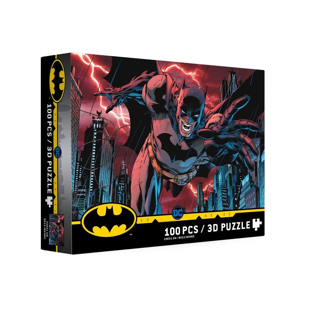 SD Toys - Puzzle DC COMICS effetto 3D - Batman Urban Legend - 100 pezzi