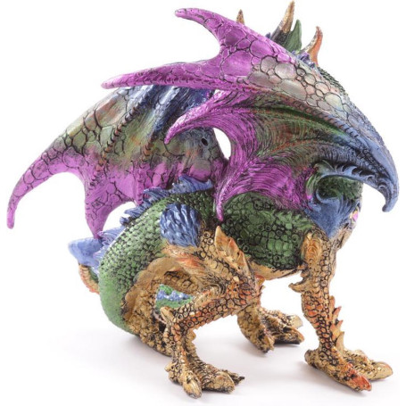 Dragon guerrier métallique collection Dark Legends / Vert