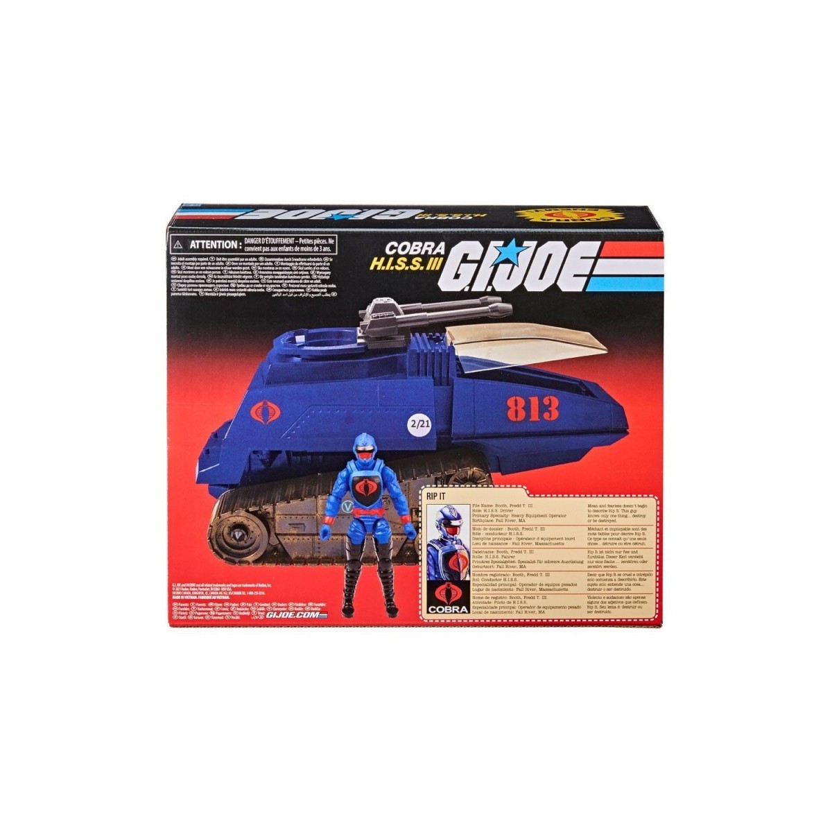 Hasbro G.I.JOE Serie Retro - H.I.S.S. III + Rip It