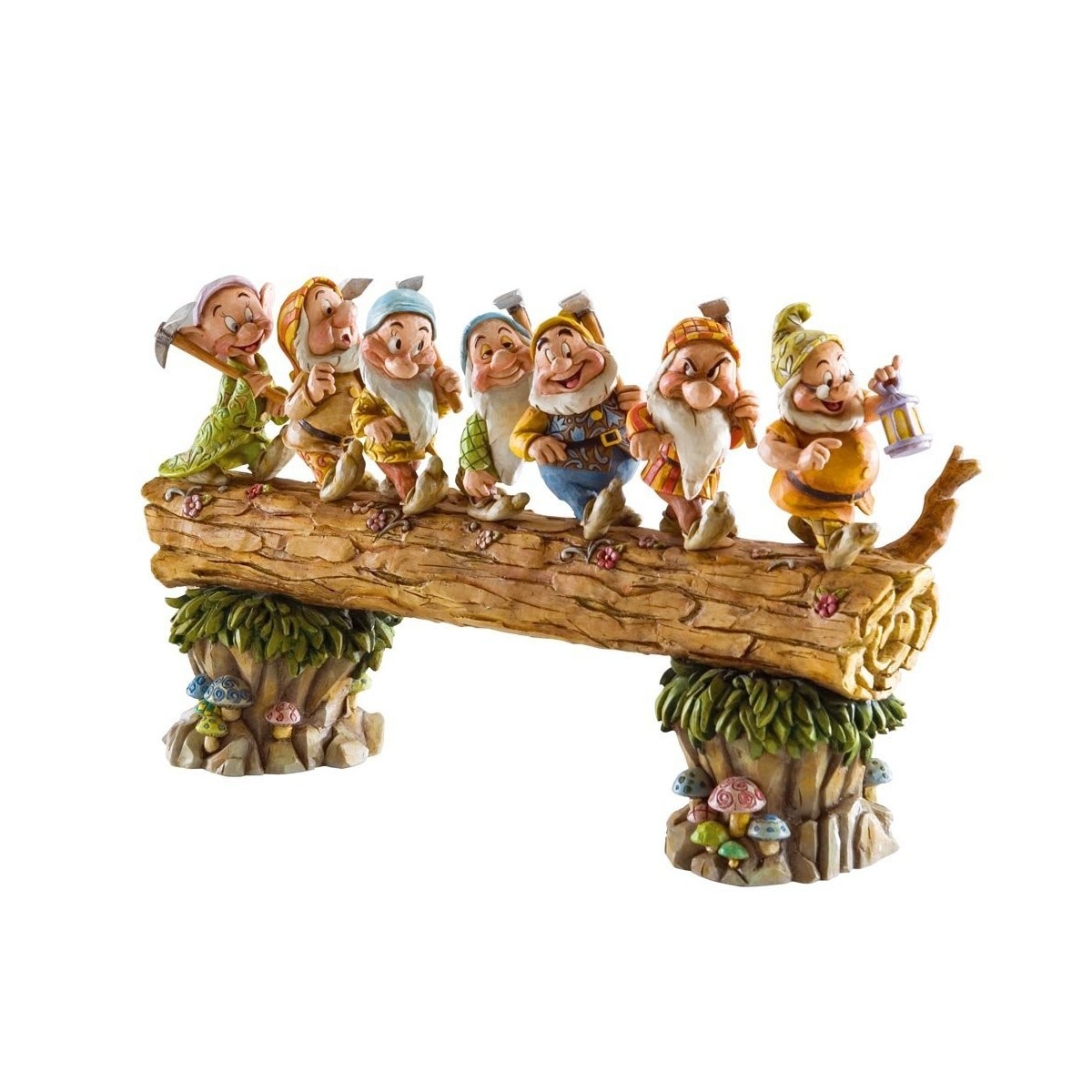Blanche Neige et les sept nains - Statue Retour des nains