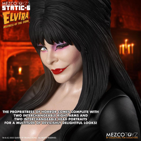 Mezco - Static 6 - Statua 1/6 di Elvira, padrona delle tenebre