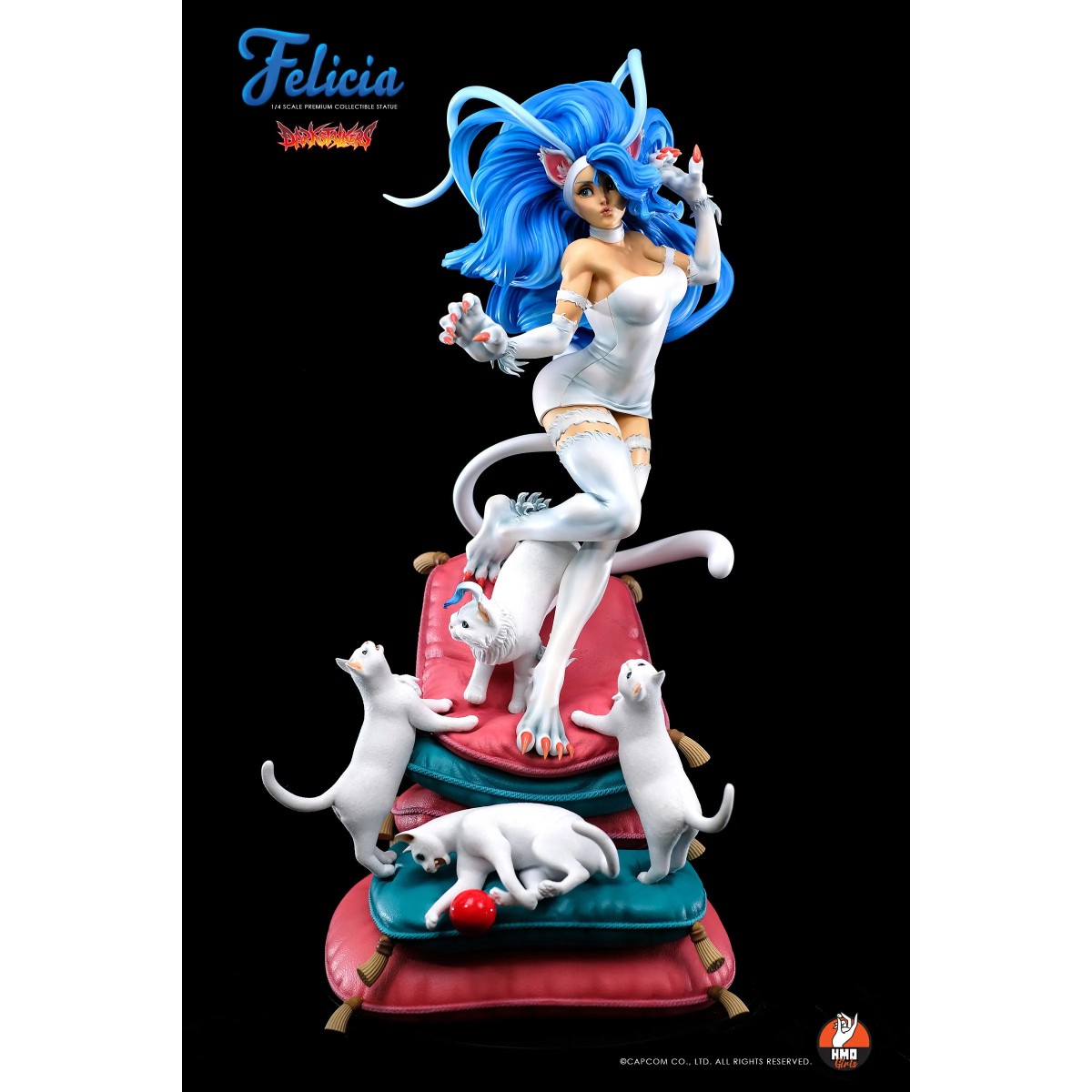 HMO Girls - Felicia 1/4 versione bianca Darkstalkers - Oggetto fatto a mano