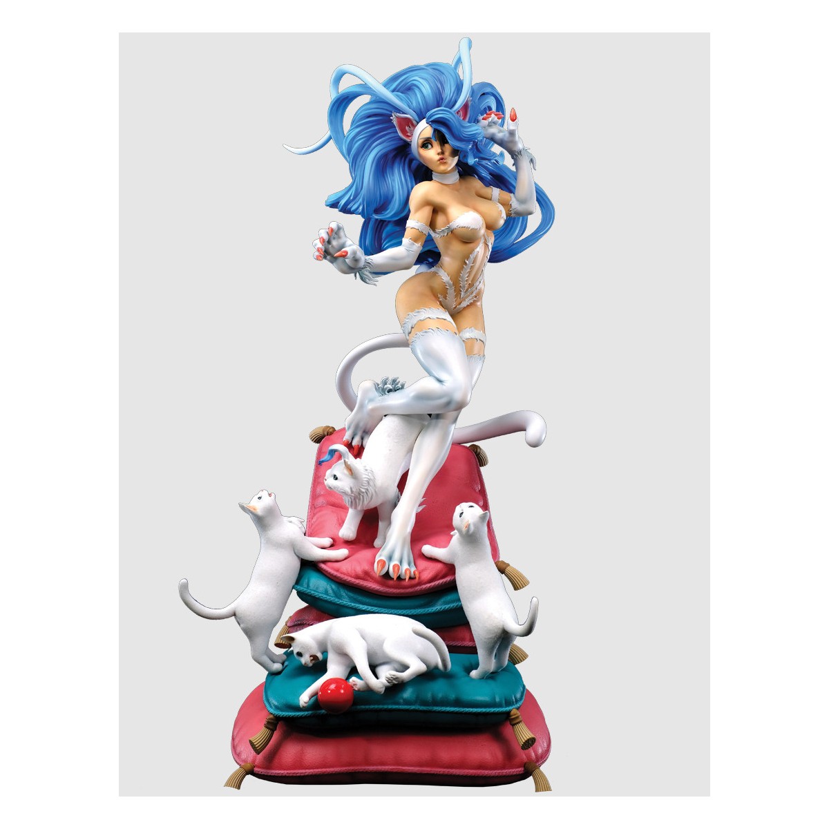 HMO Girls - Felicia 1/4 versione bianca Darkstalkers - Oggetto fatto a mano
