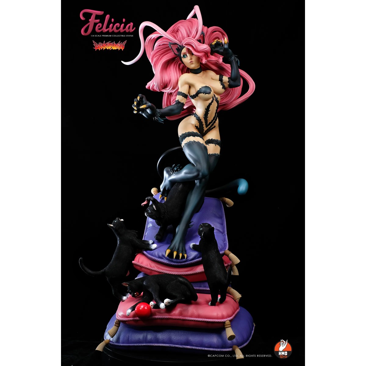 HMO Girls - Felicia 1/4 versione nera Darkstalkers - Oggetto fatto a mano
