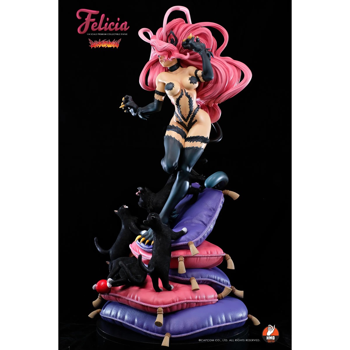 HMO Girls - Felicia 1/4 versione nera Darkstalkers - Oggetto fatto a mano