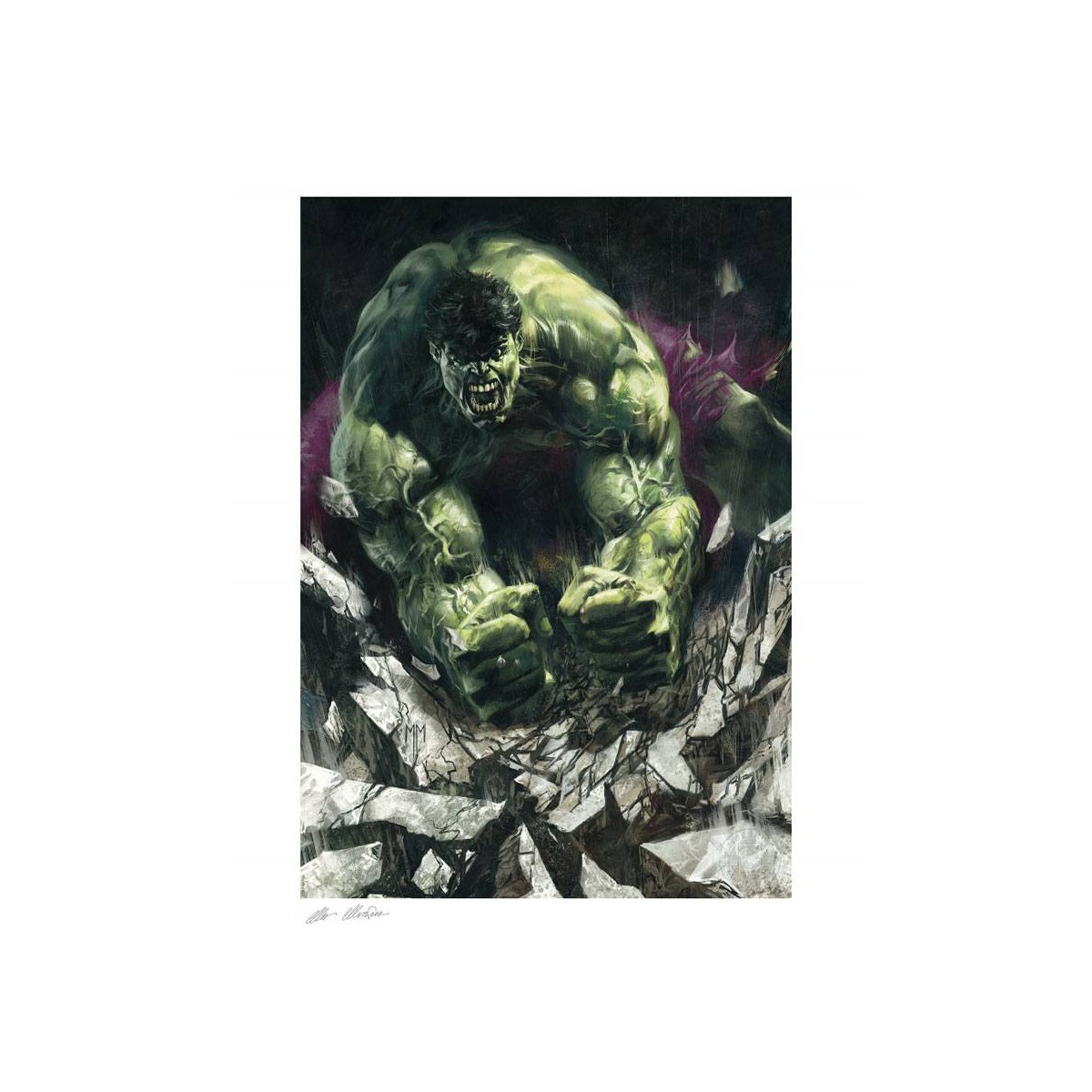 Stampa Marvel - Stampa d'arte Hulk 1 - 46 x 61 cm - senza cornice