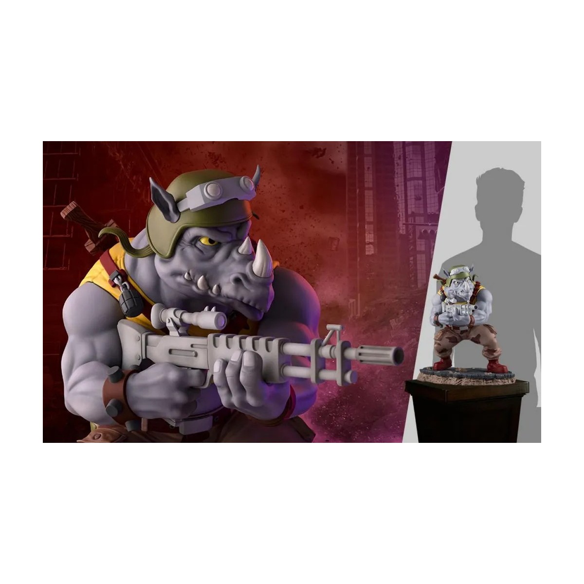 Premium Collectibles Studio PCS - Statua 1/4 di Rocksteady - Teenage Mutant Ninja Turtles TMNT