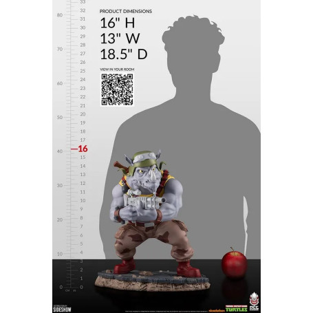 Premium Collectibles Studio PCS - Statua 1/4 di Rocksteady - Teenage Mutant Ninja Turtles TMNT