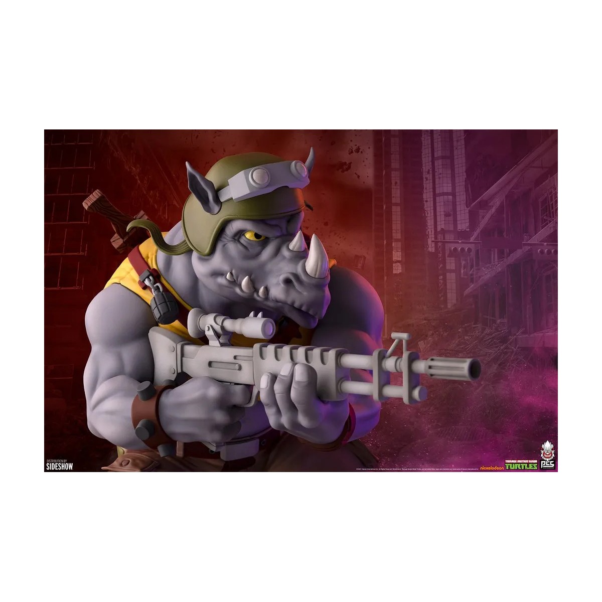 Premium Collectibles Studio PCS - Statua 1/4 di Rocksteady - Teenage Mutant Ninja Turtles TMNT