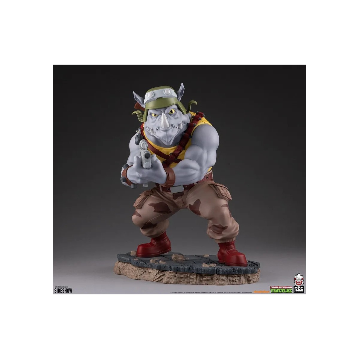 Premium Collectibles Studio PCS - Statua 1/4 di Rocksteady - Teenage Mutant Ninja Turtles TMNT
