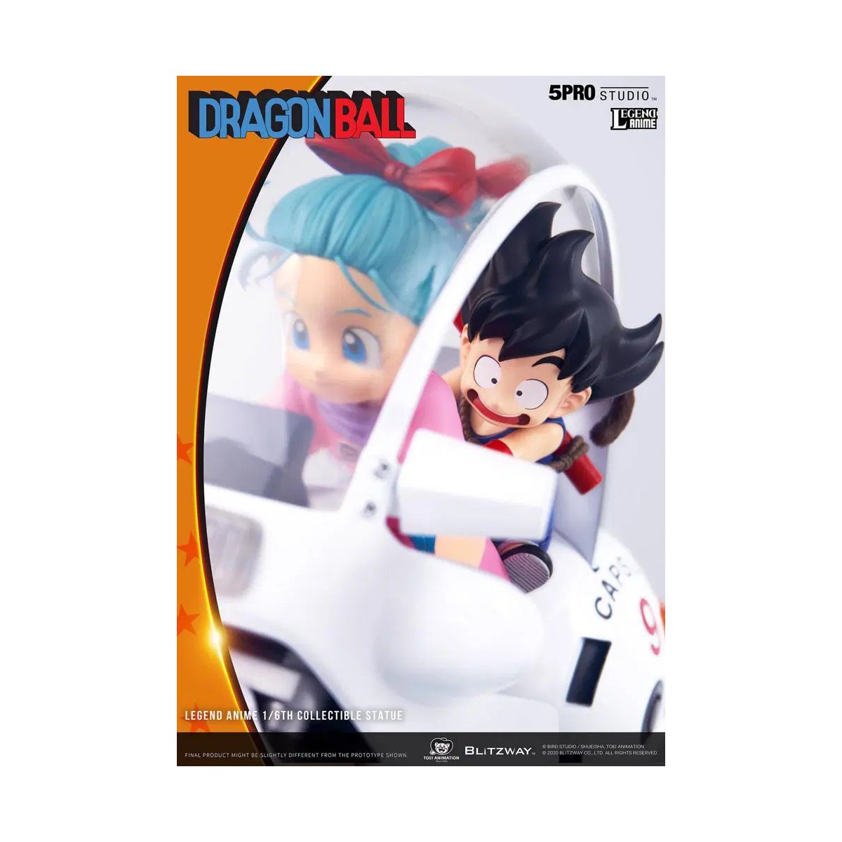 Blitzway X 5Pro Studio - Statua di bicicletta 1/6 della capsula n.9 di Dragon Ball Bulma