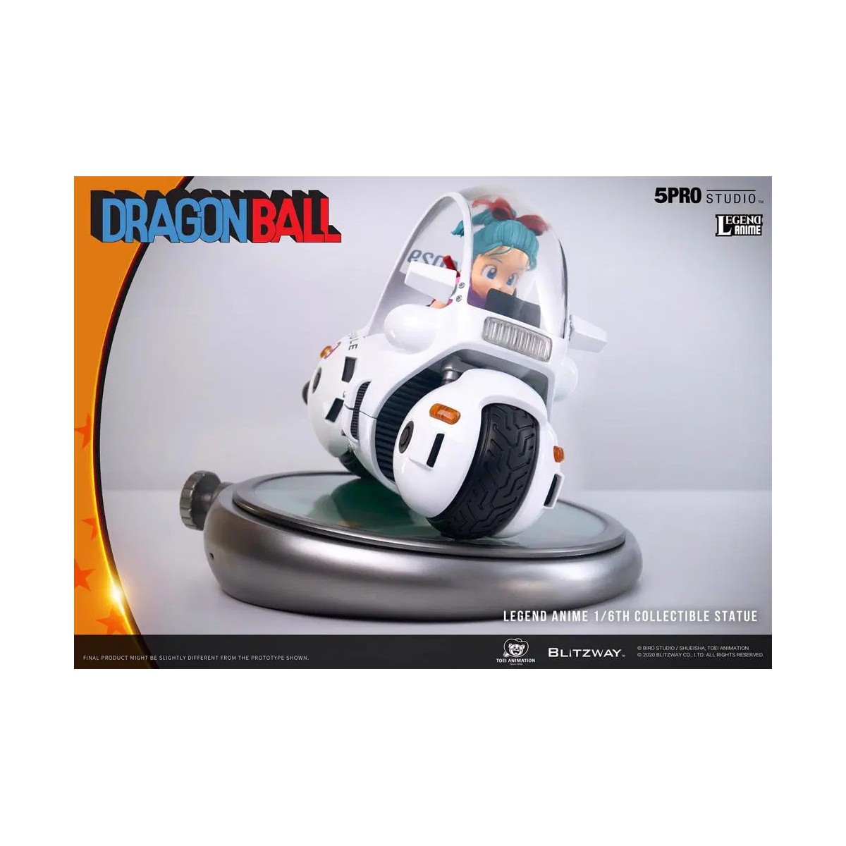 Blitzway X 5Pro Studio - Statua di bicicletta 1/6 della capsula n.9 di Dragon Ball Bulma