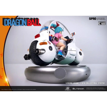 Blitzway X 5Pro Studio - Statua di bicicletta 1/6 della capsula n.9 di Dragon Ball Bulma