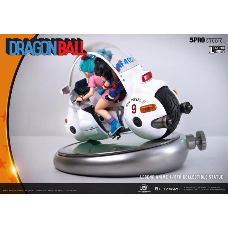 Blitzway X 5Pro Studio - Statua di bicicletta 1/6 della capsula n.9 di Dragon Ball Bulma