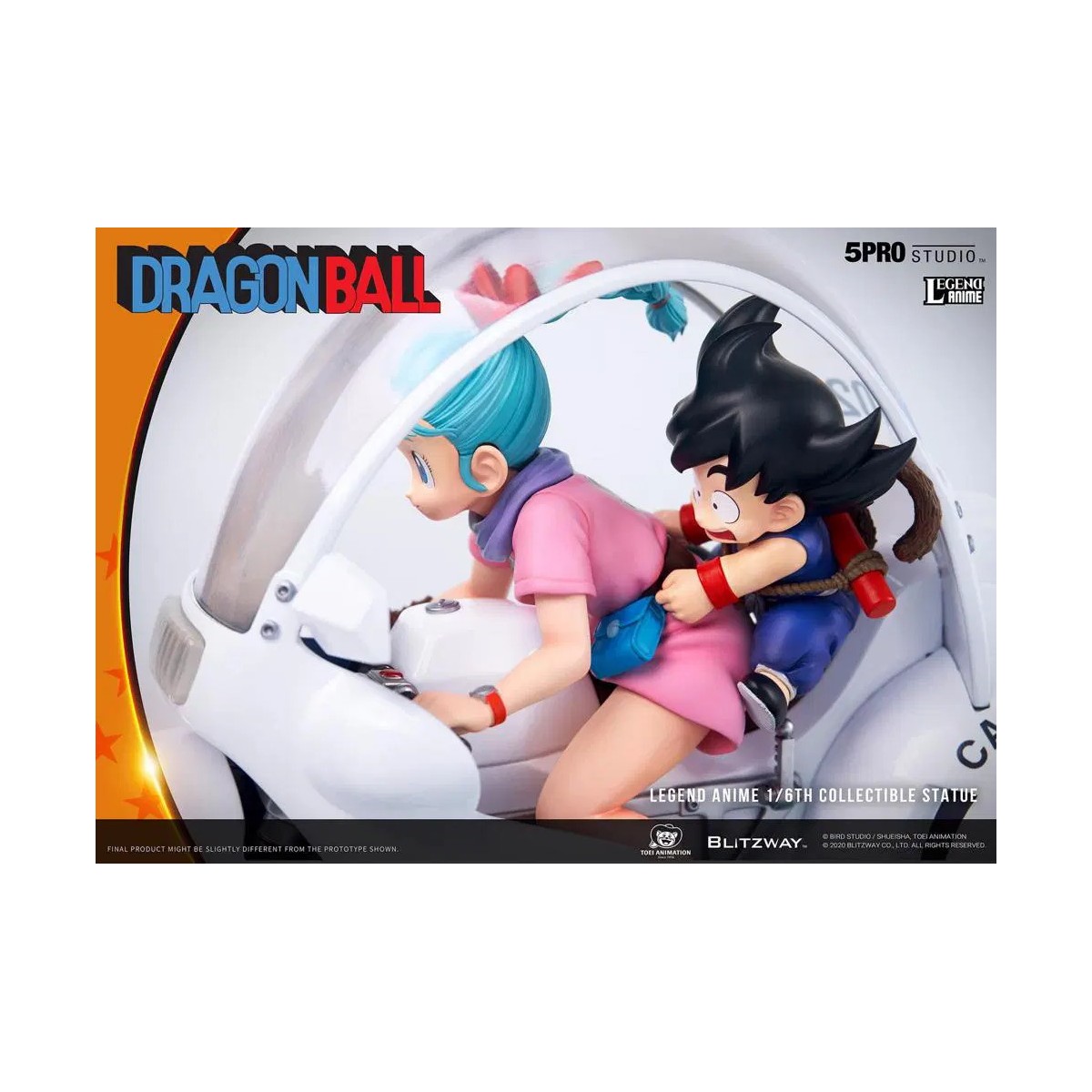 Blitzway X 5Pro Studio - Statua di bicicletta 1/6 della capsula n.9 di Dragon Ball Bulma