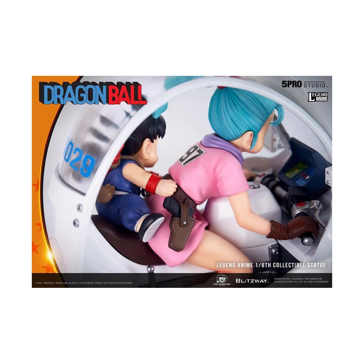 Blitzway X 5Pro Studio - Statua di bicicletta 1/6 della capsula n.9 di Dragon Ball Bulma