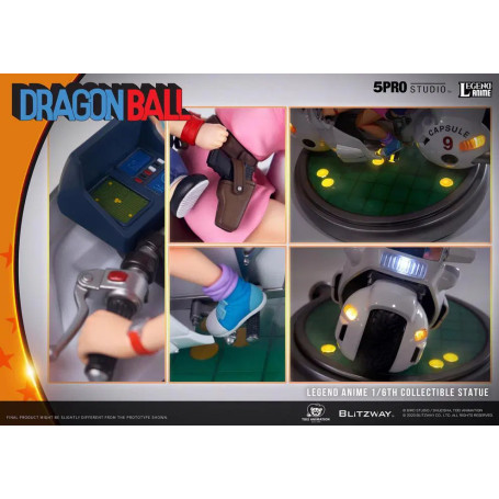 Blitzway X 5Pro Studio - Statua di bicicletta 1/6 della capsula n.9 di Dragon Ball Bulma